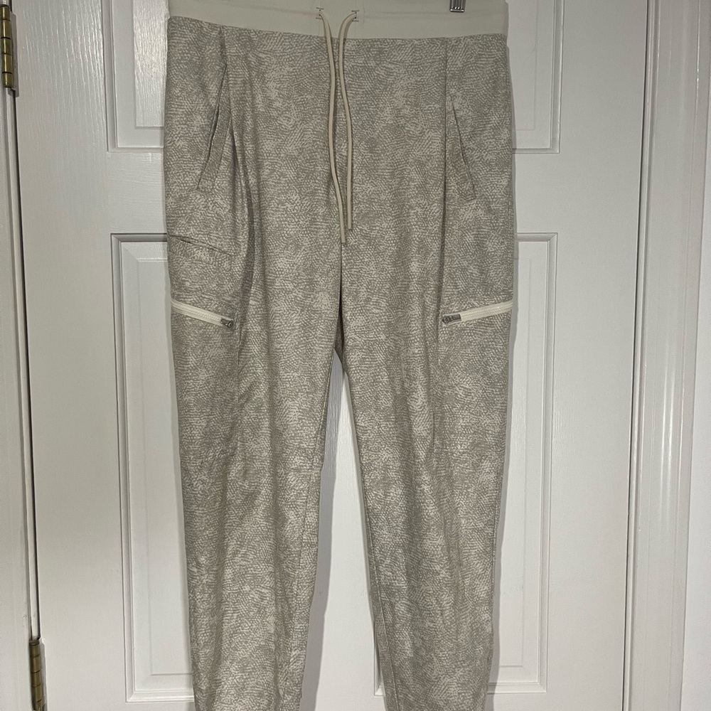Athleta Gray Track Pants with Tapered Legs